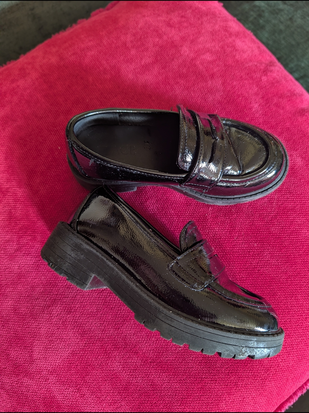 The Children's Place Black Patent Penny Loafers